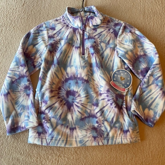 NWT btween Girls’ Tie-Dye Fleece Pullover 7 - Picture 2 of 12